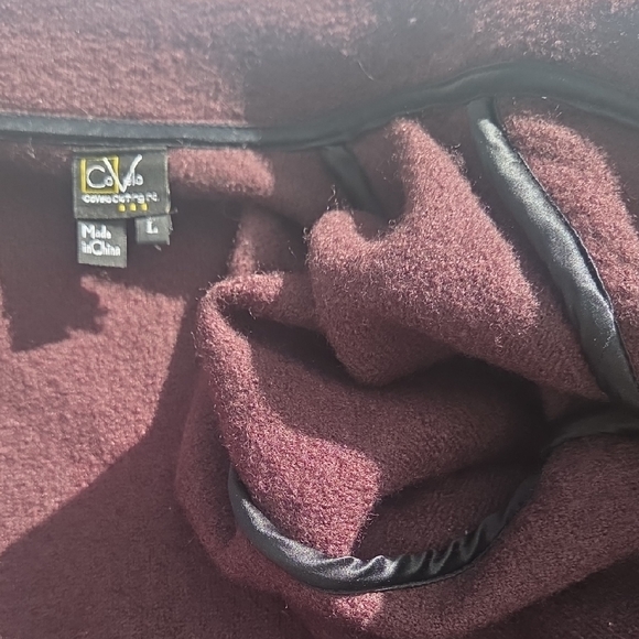 Embroidered CoVelo Chocolate Brown Women's Pea Coat Blazer Business Suit - Picture 15 of 16